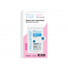 Крафт-пакети Microstop WHITE з індикатором 4 класу 60×100 мм, 100 шт